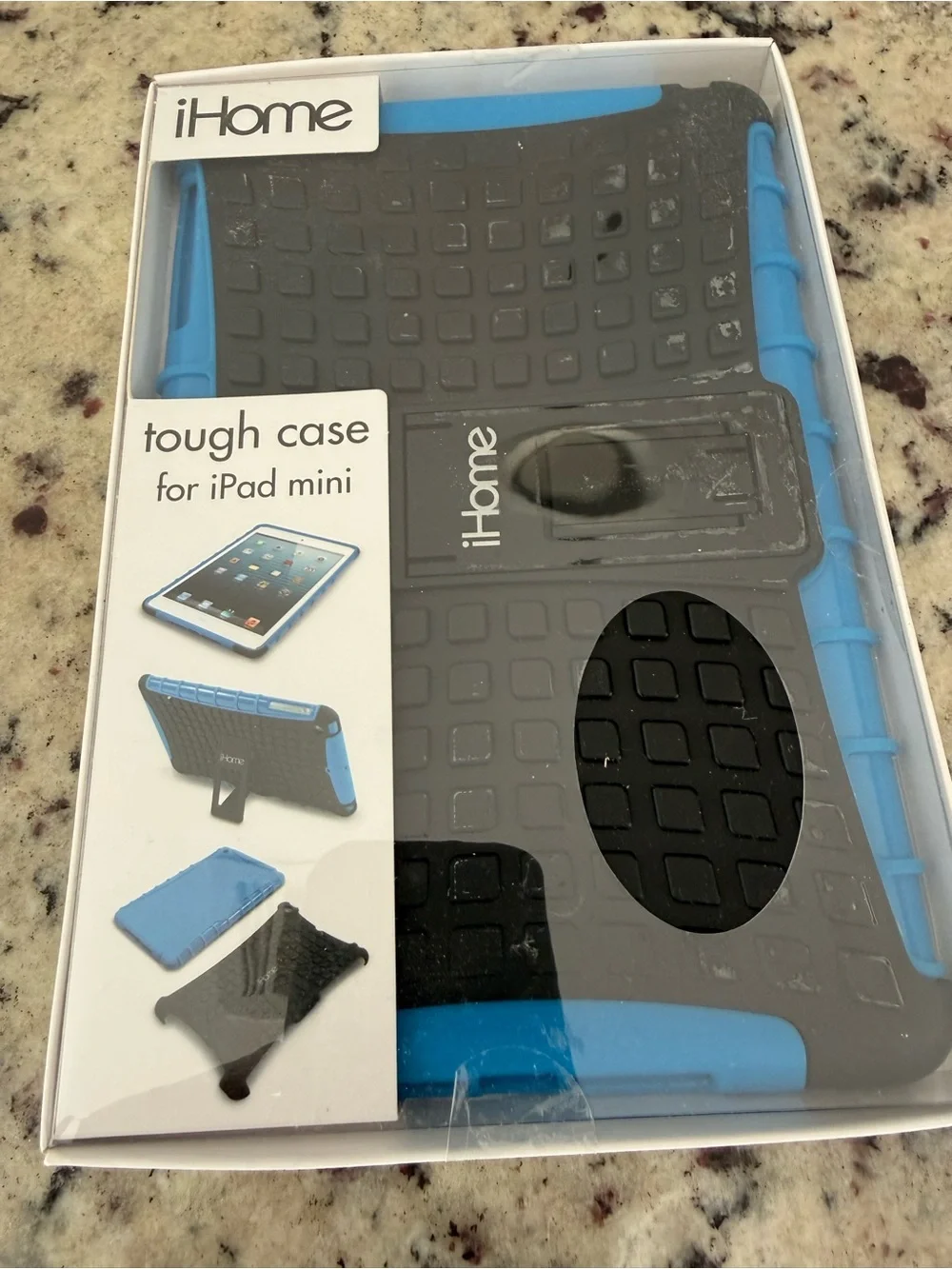 iHome Blue and Black Tough Case for iPad Mini